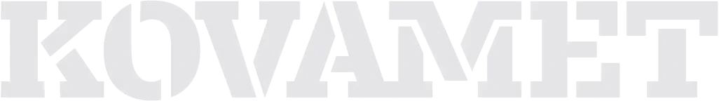 Text reading 'KOVAMET' in bold, light-colored capital letters on a transparent background.